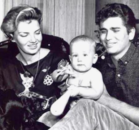 Dodie Levy-Fraser with her ex-husband Michael Landon and adopted son Josh Fraser Landon